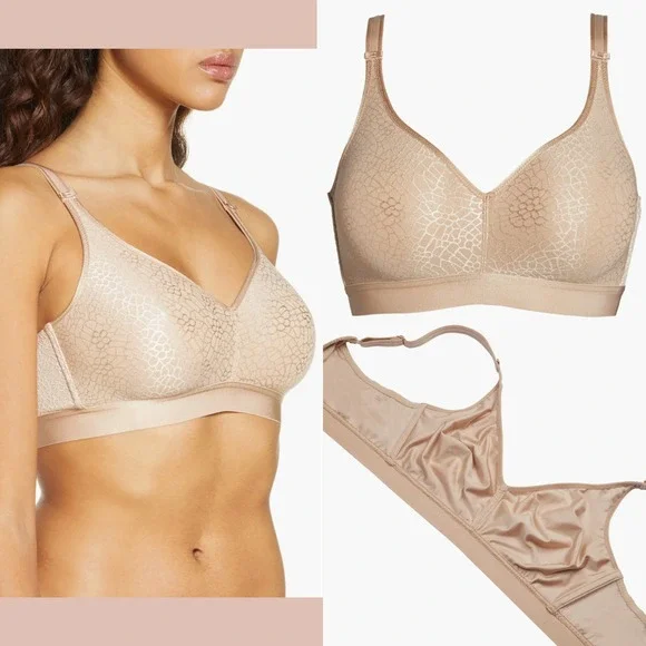 NWT $78 Chantelle [‎ 34DDD US ] C Magnifique Wirefree Bra in Nude #7001
